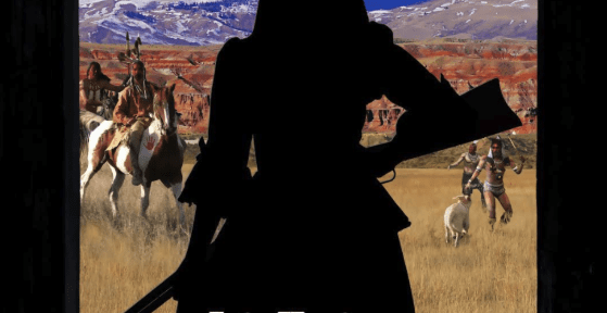 Rawlins into Montana book cover women on frontier with rifle